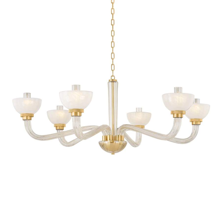 Hudson Valley Lighting St. lawrence 6 Light 49" Wide Chandelier
