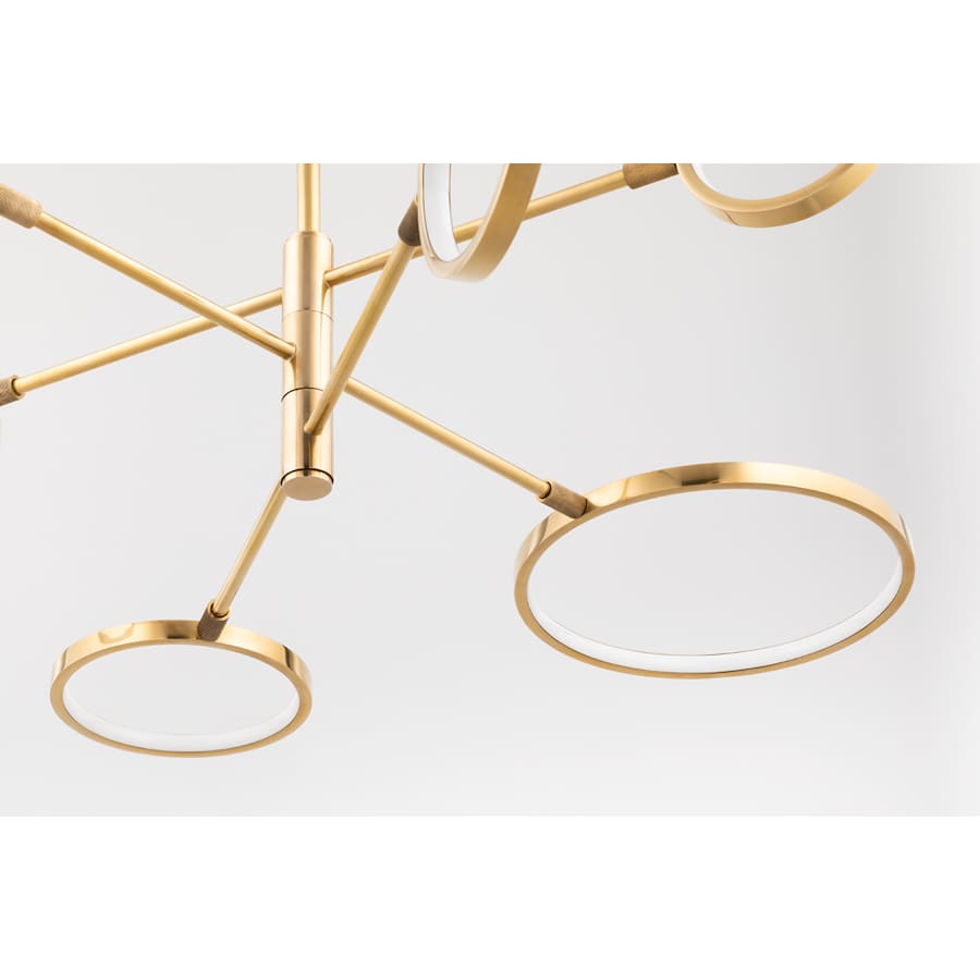 Hudson Valley Lighting Saturn 6 Light 45" Wide LED Ring Chandelier