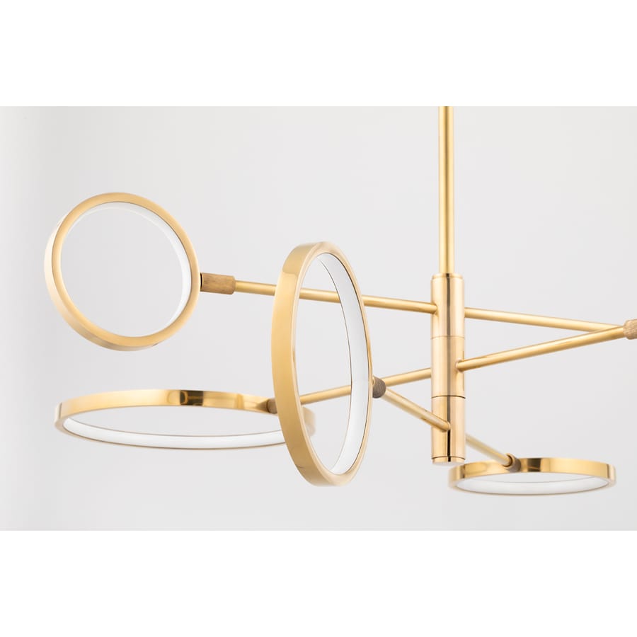 Hudson Valley Lighting Saturn 6 Light 45" Wide LED Ring Chandelier
