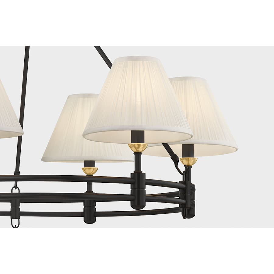 Hudson Valley Lighting Howard 15 Light 50" Wide Chandelier with Silk Shades