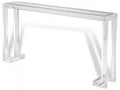 Ava Rectangular Console Table with Acrylic and Glass in Clear
