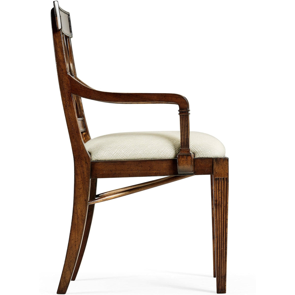 Jonathan Charles Buckingham Curved Back Arm Chair (494347-AC-MAH-F200) - Set of 2