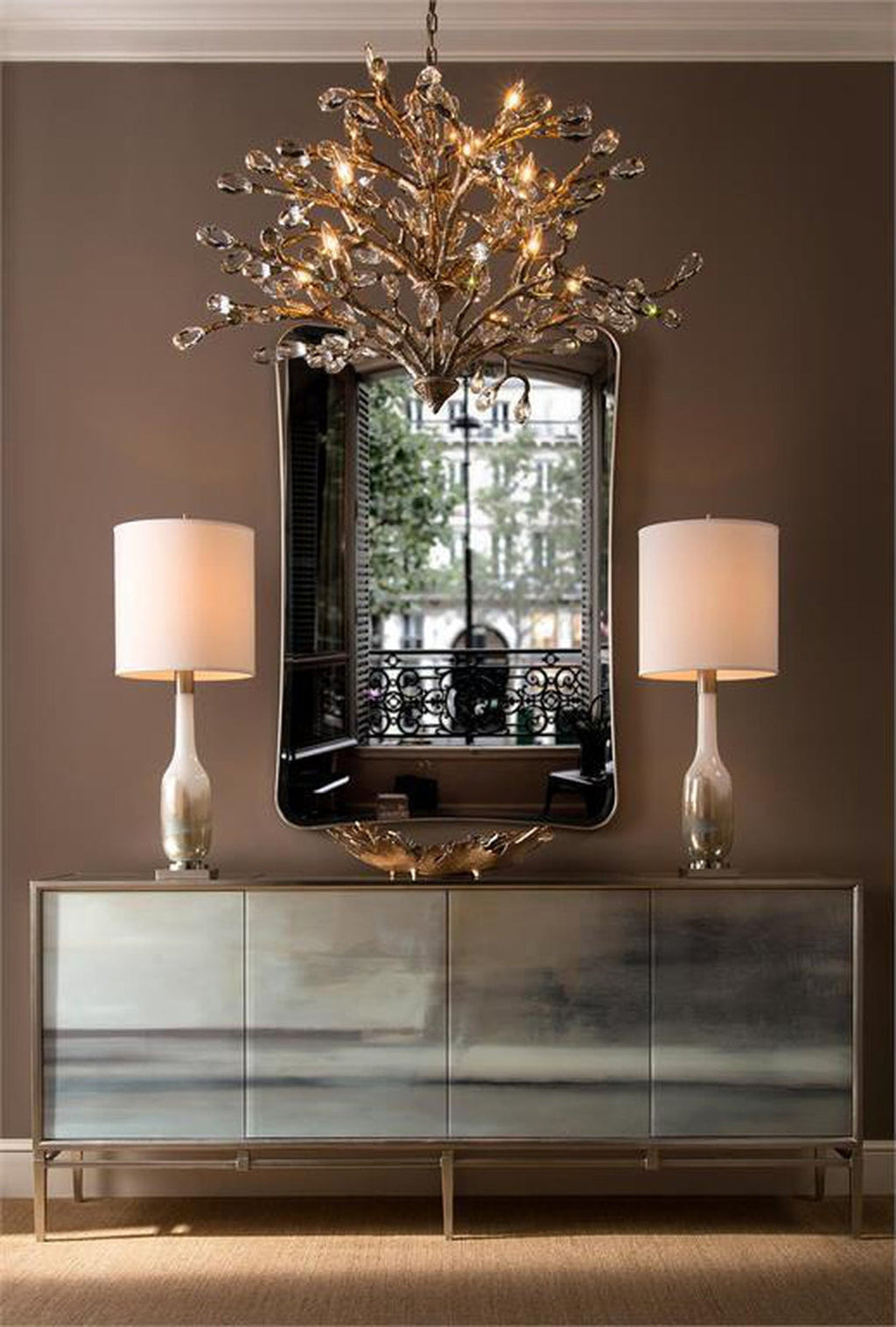 John Richard Slated Four-Door Credenza