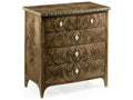 Buckingham 5-Drawer Bleached Mahogany Nightstand