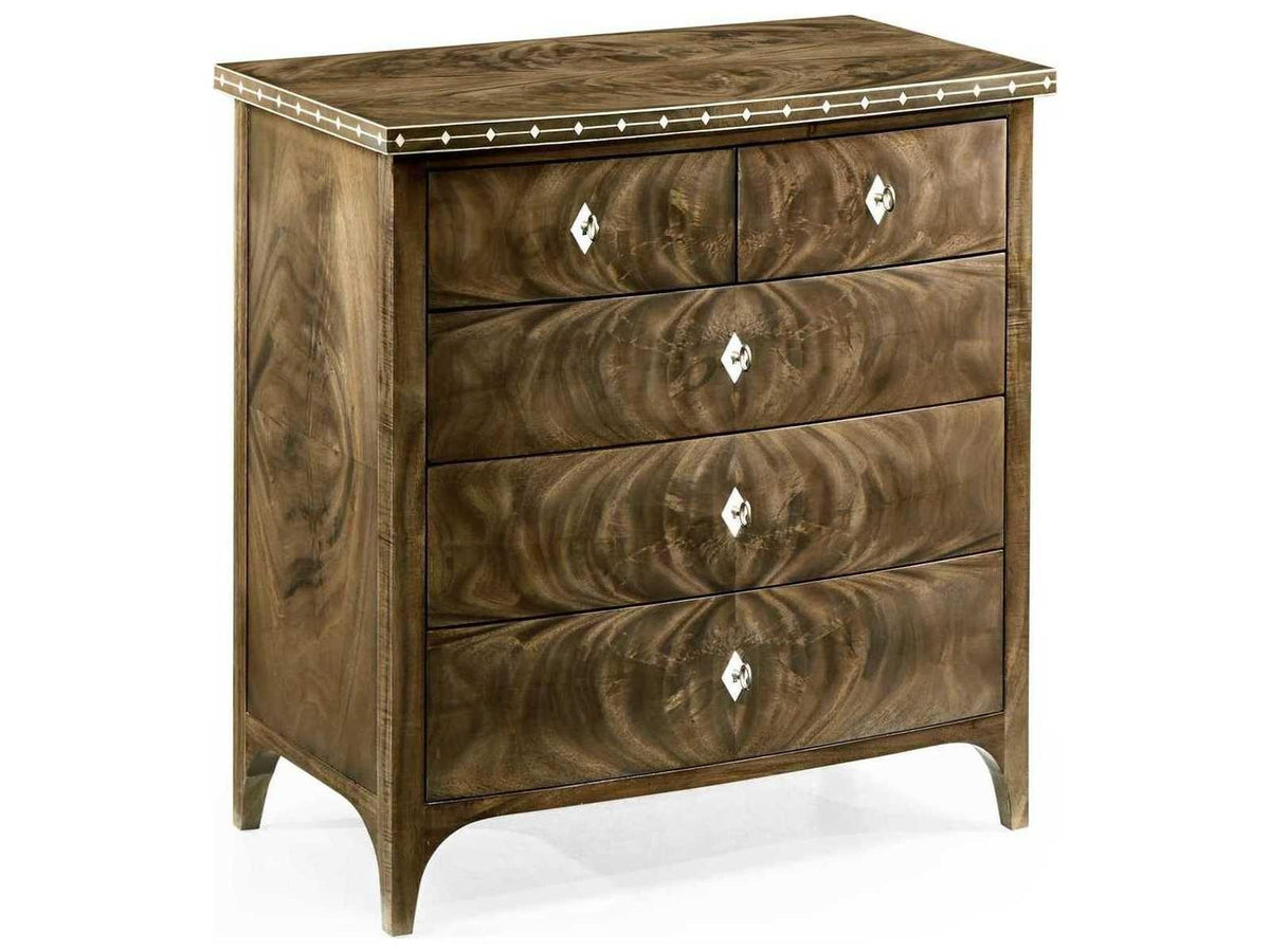 Buckingham 5-Drawer Bleached Mahogany Nightstand