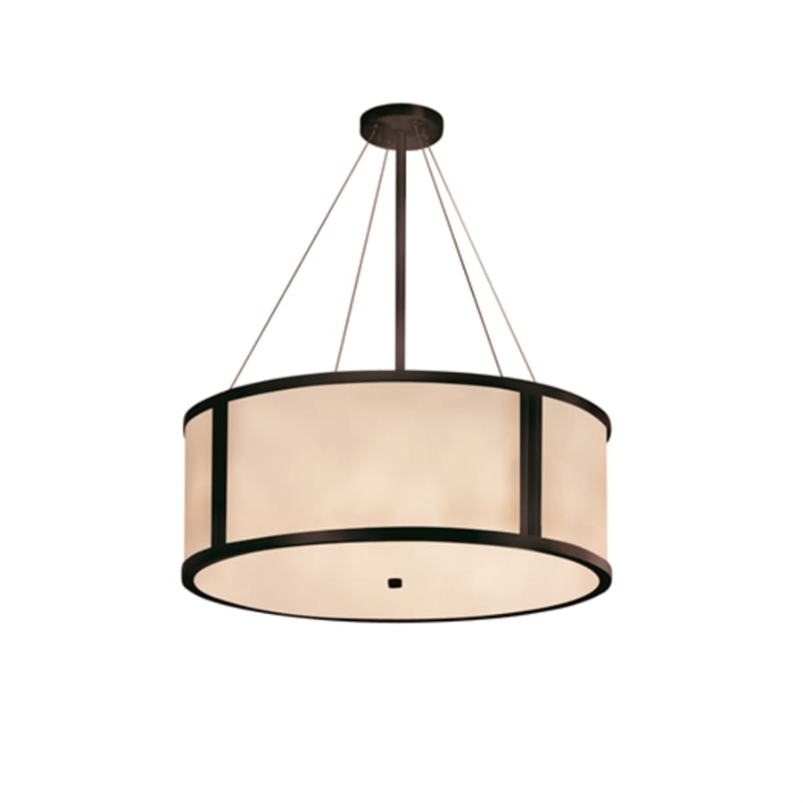 Justice Design Group Tribeca Single Light 36" Wide Integrated 3000K LED Drum Chandelier