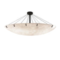 Justice Design Group Clouds 39.4" Wide Finials 6 Light Single Tier Bowl Shaped Chandelier