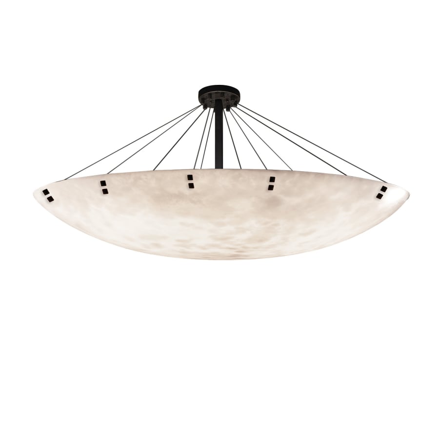 Justice Design Group Clouds 39.4" Wide Finials 6 Light Single Tier Bowl Shaped Chandelier