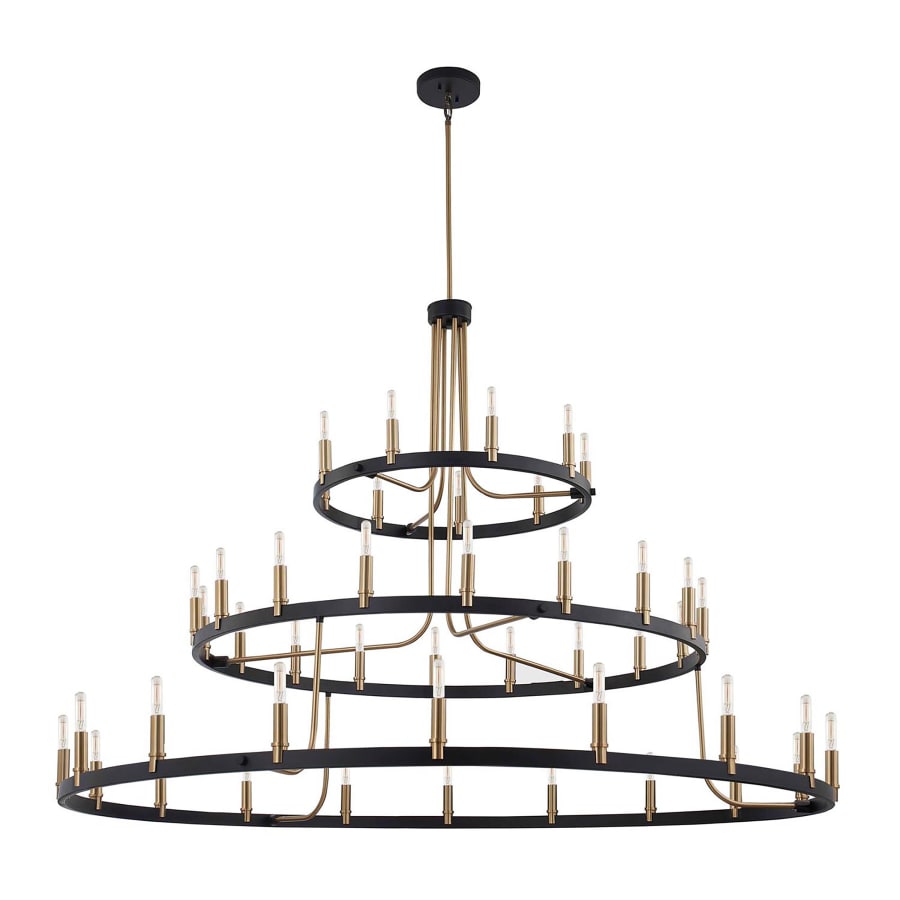 Justice Design Group Clayton 45 Light 60" Wide Ring Chandelier