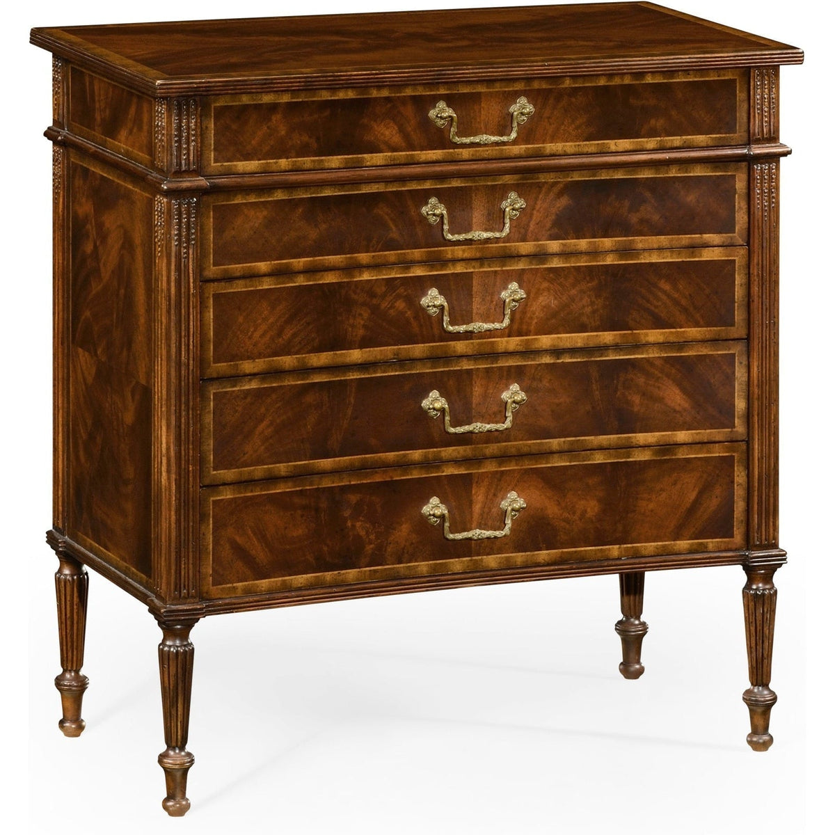 Jonathan Charles Buckingham Chest of Drawers with Concave Profile (493089-MAH)