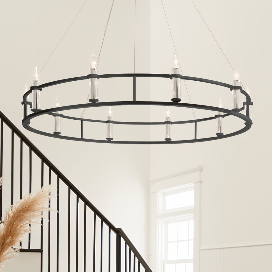 Kichler Rosalind 10 Light 50" Wide Crystal Candle Style Chandelier