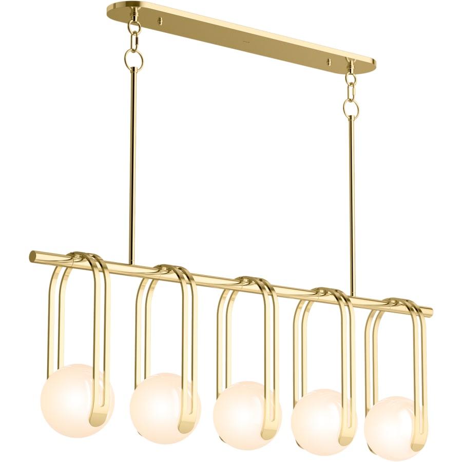 Kohler Lighting Kraga 5 Light 45" Wide Linear Chandelier