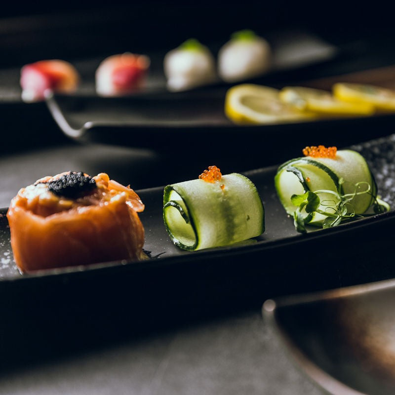 Kuro Muse Long Artisan Serving Plate