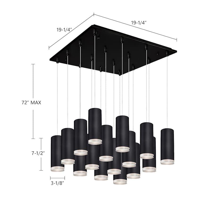Kuzco Lighting Cameo 20" Wide Lantern Chandelier