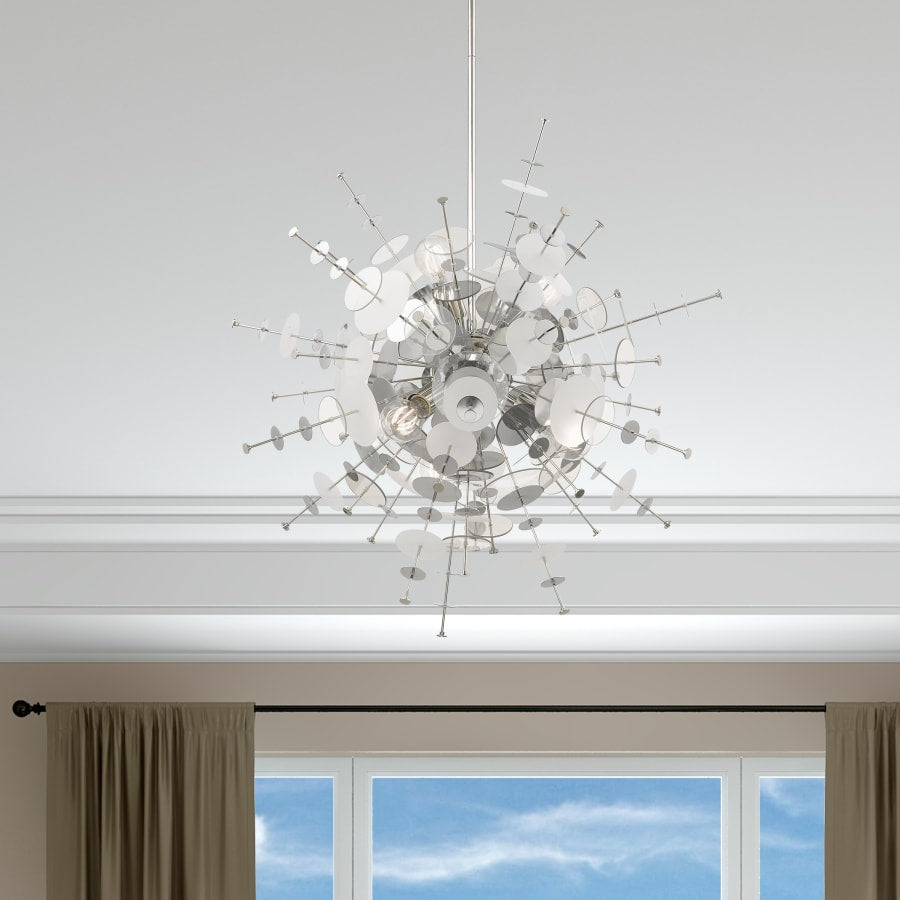 Livex Lighting Circulo 6 Light 30" Wide Sputnik Chandelier