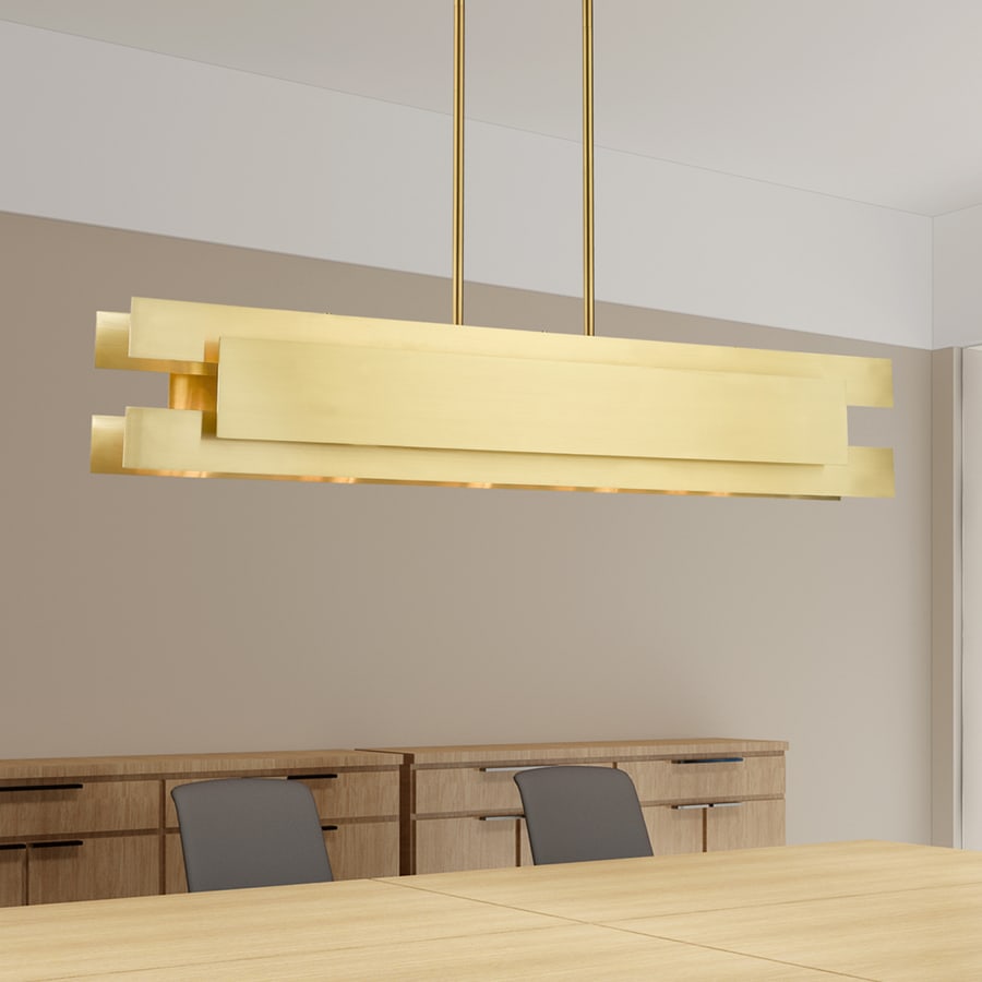 Livex Lighting Varick 5 Light 46" Wide Linear Chandelier