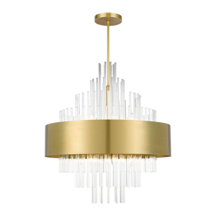 Livex Lighting Orenburg 14 Light 35" Wide Crystal Waterfall Chandelier