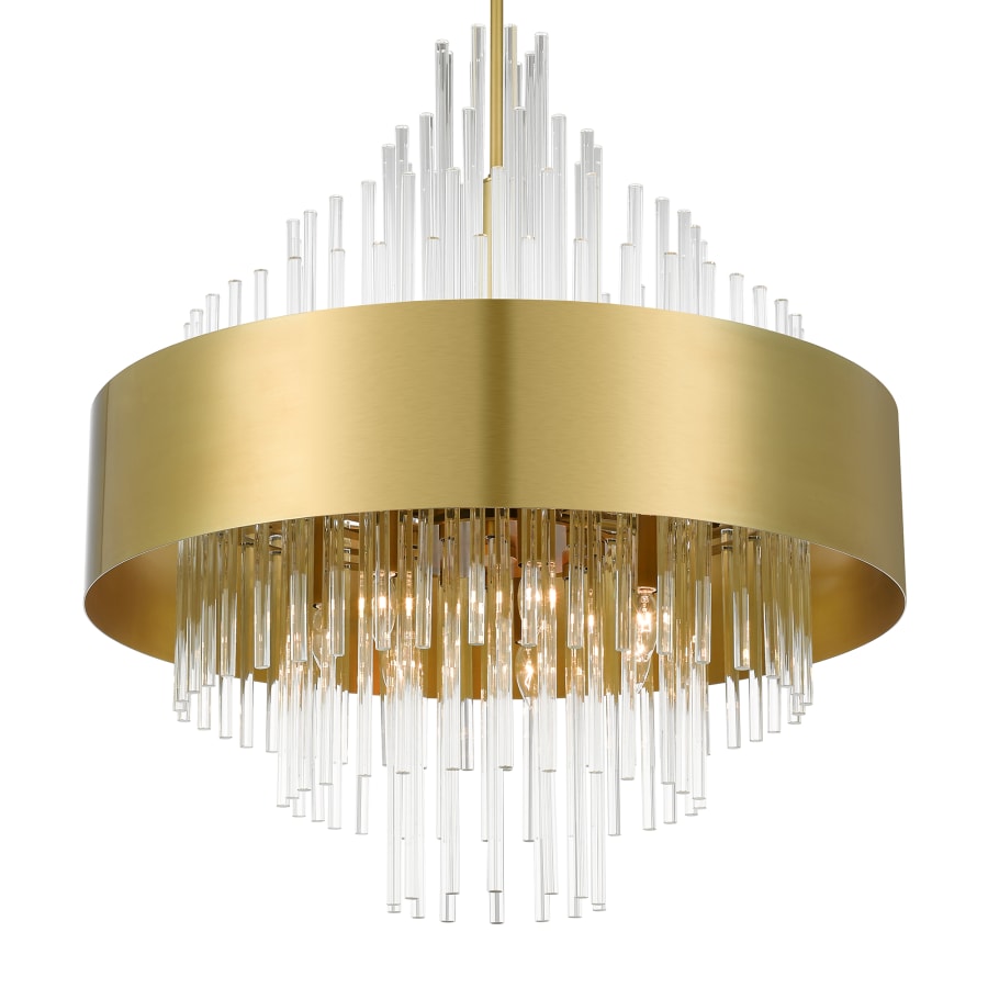 Livex Lighting Orenburg 14 Light 35" Wide Crystal Waterfall Chandelier