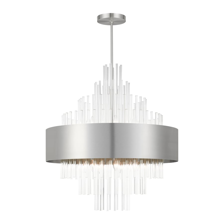 Livex Lighting Orenburg 14 Light 35" Wide Crystal Waterfall Chandelier