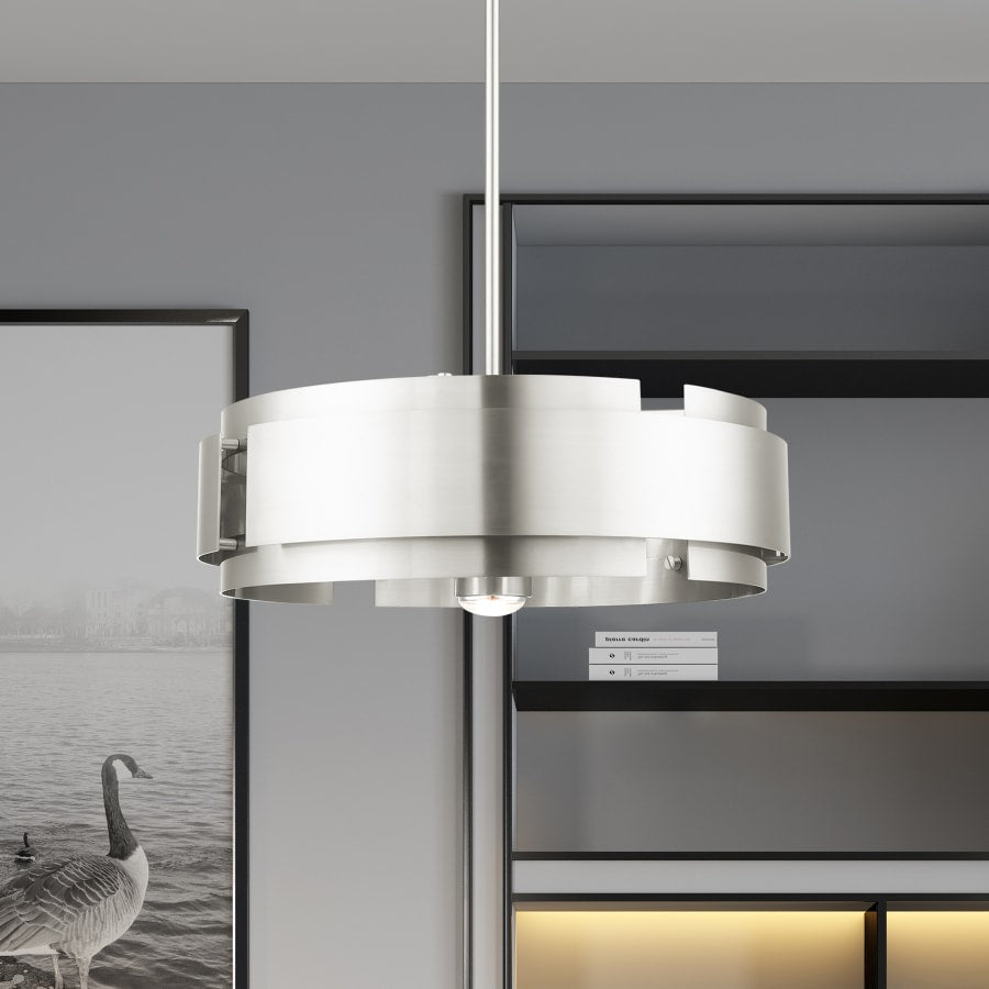 Livex Lighting Varick 5 Light 22" Wide Drum Chandelier