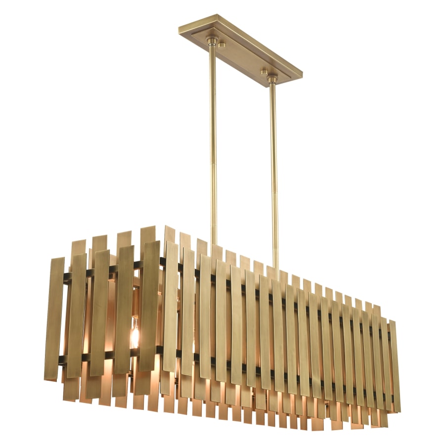 Livex Lighting Greenwich 5 Light 42" Wide Linear Chandelier