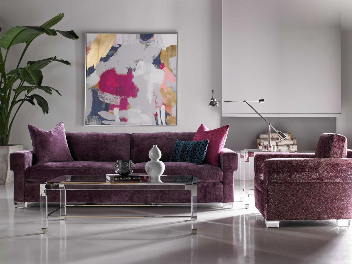 Hatcher Upholstered Sofa with Acrylic Legs