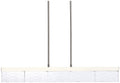 Lucus LED 3CCT 43" Thick Engraved Crystals Polished Nickel Linear Pend