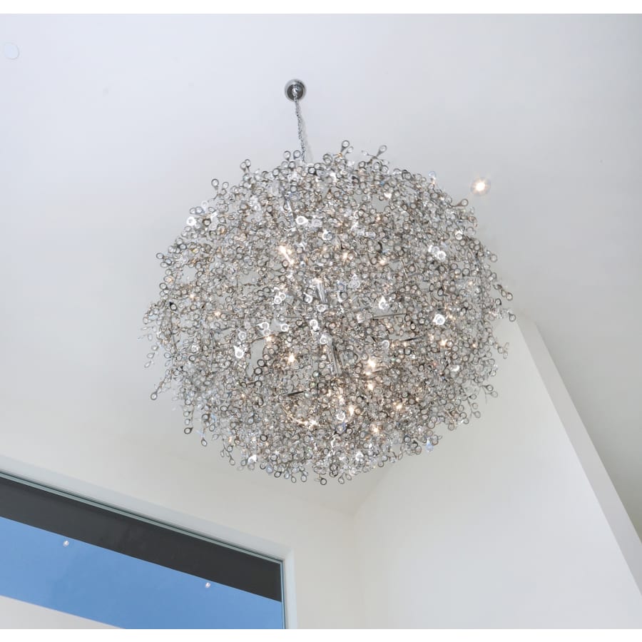 Maxim Comet 13 Light 35" Pendant with Crystal Accents
