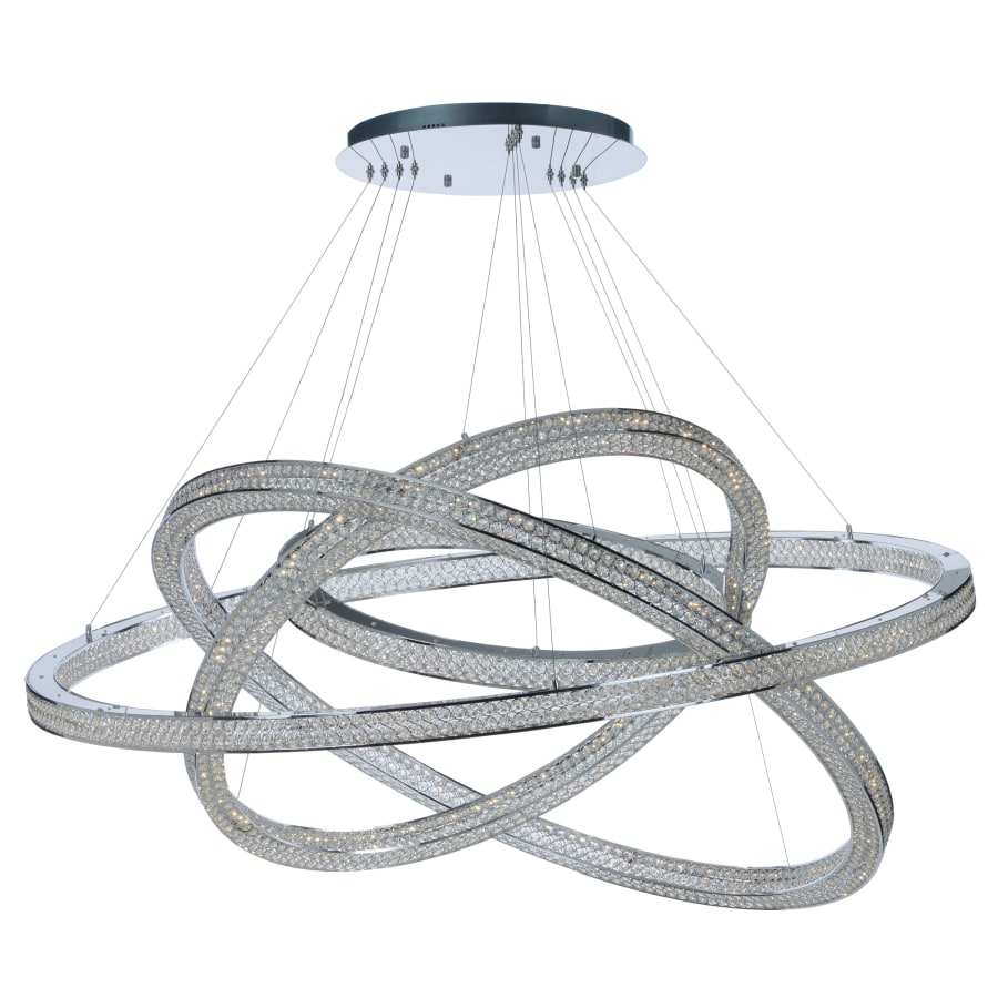 Maxim Eternity 60" Adjustable Ring LED Crystal Pendant