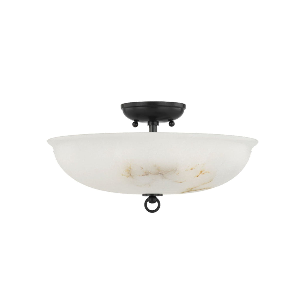 Somerset 3-Light Semi Flush in Distressed Bronze by Mark D. Sikes 16L x 16W x 8H