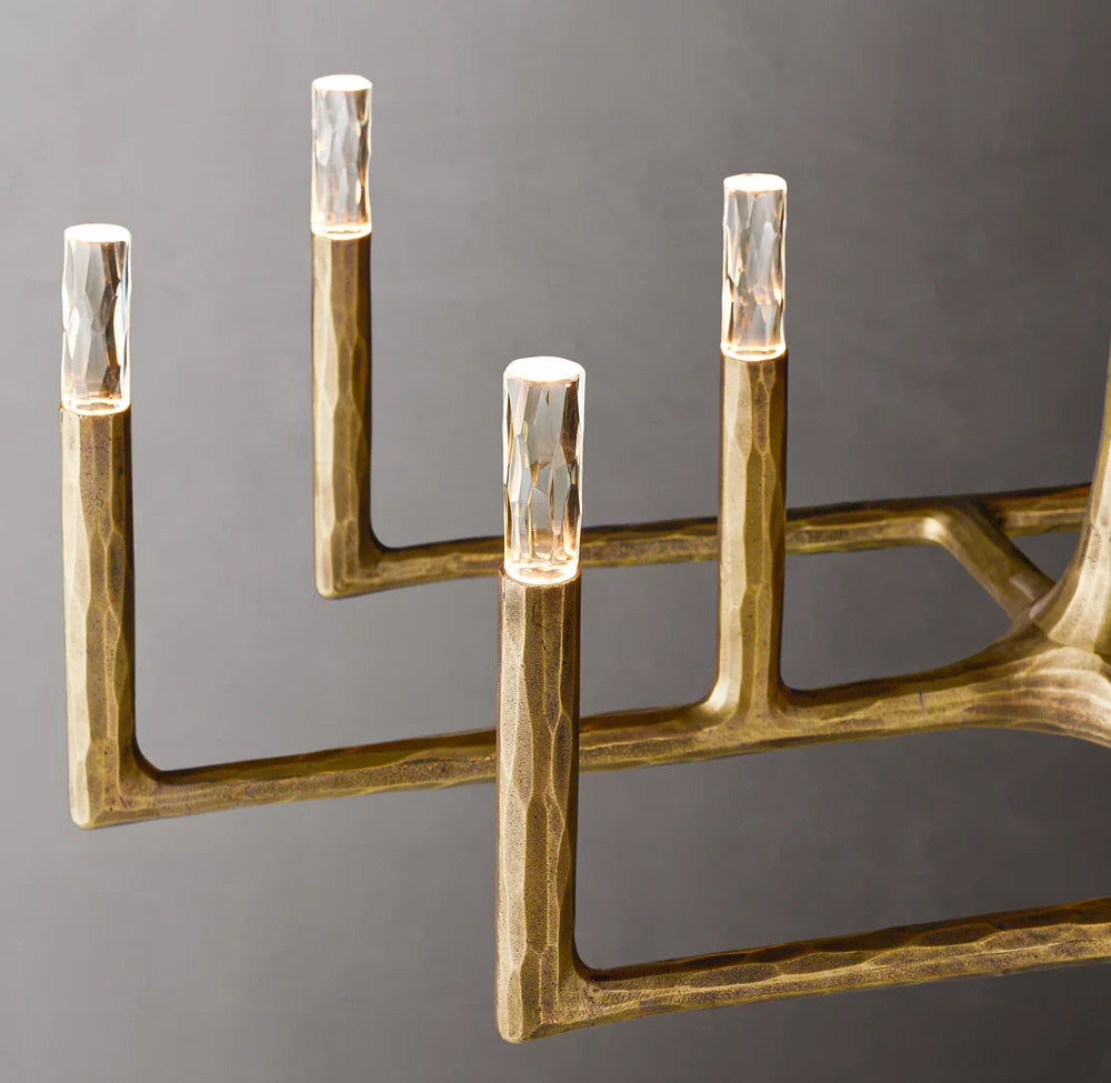 Thaddeus Linear Chandelier 72" 13-Lights For Living Room