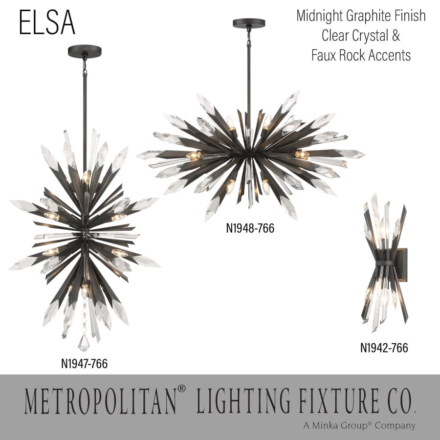Metropolitan Elsa 12 Light 26" Wide Crystal Pendant