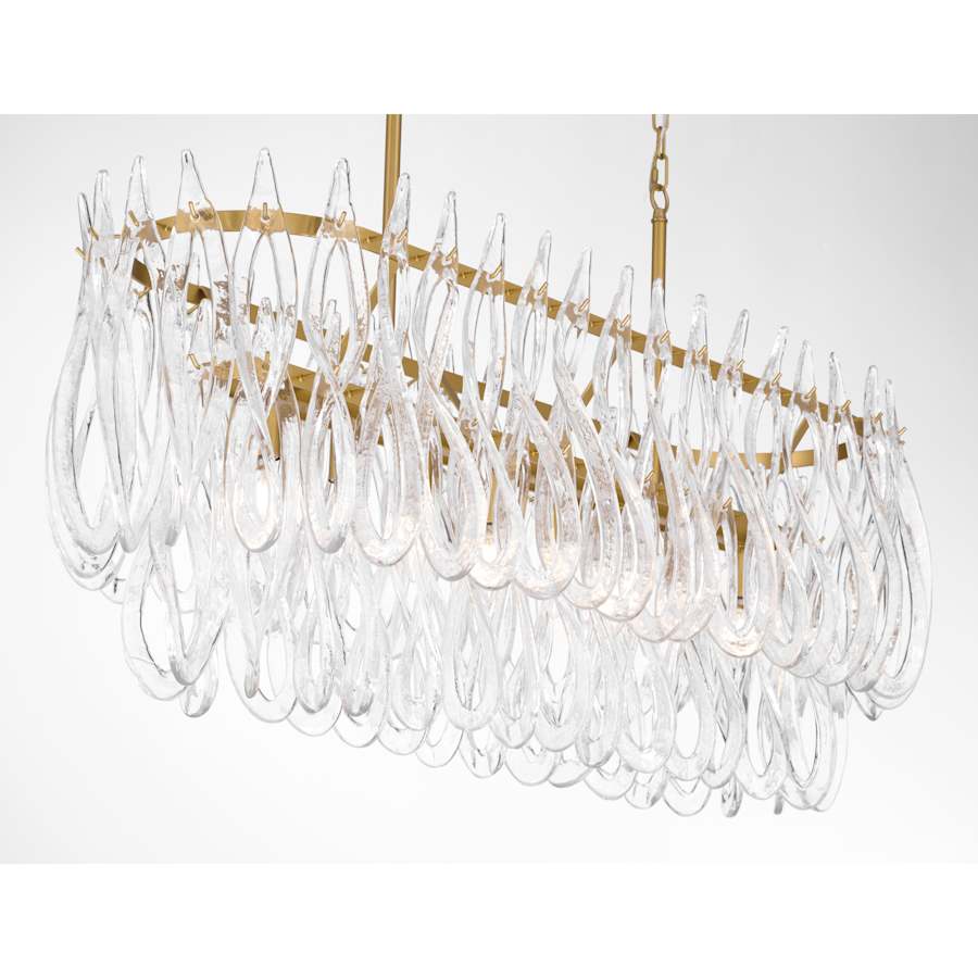Metropolitan Glassara 8 Light 48" Wide Linear Chandelier