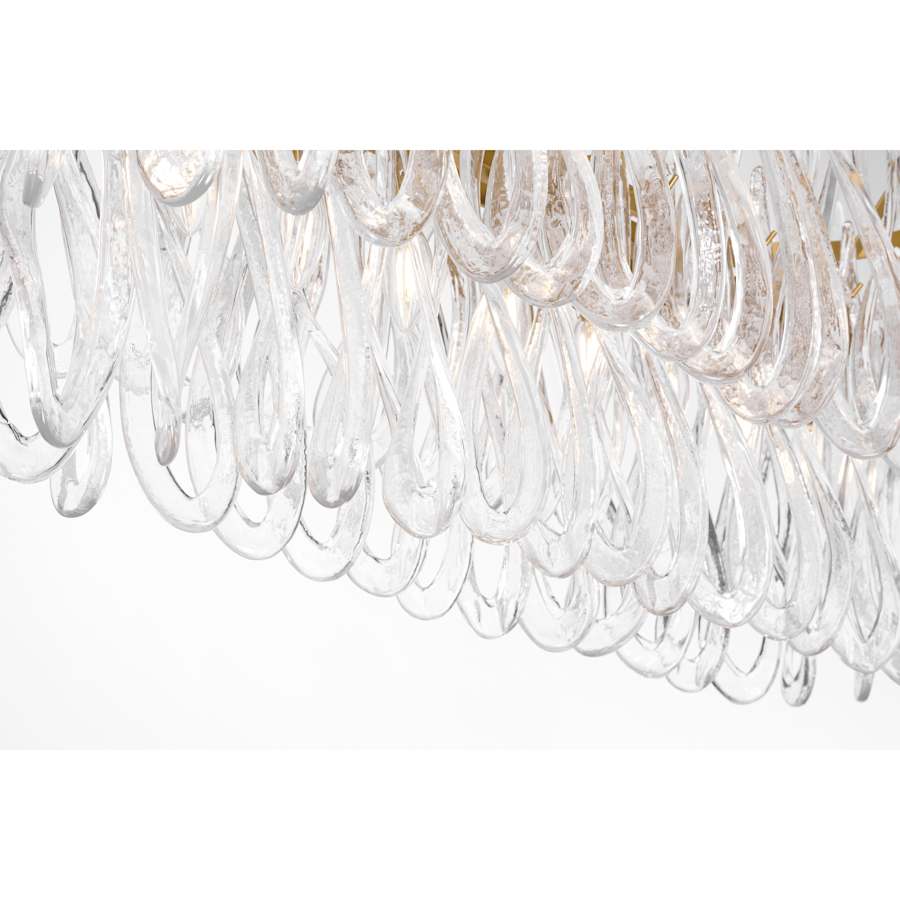 Metropolitan Glassara 8 Light 48" Wide Linear Chandelier