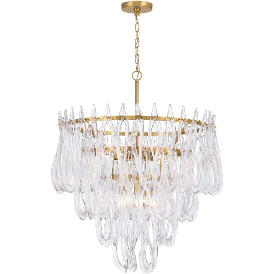 Metropolitan Glassara 10 Light 32" Wide Waterfall Chandelier