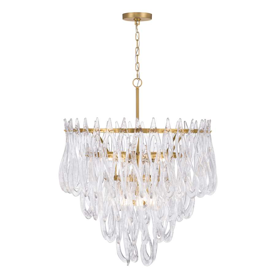Metropolitan Glassara 10 Light 32" Wide Waterfall Chandelier