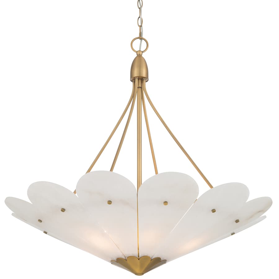 Minka Lavery Althira 6 Light 33" Wide Pendant with Alabaster Shade