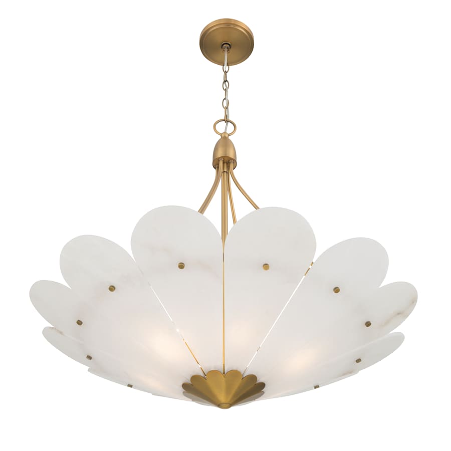 Minka Lavery Althira 6 Light 33" Wide Pendant with Alabaster Shade