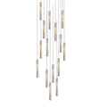 Modern Forms Magic 15 Light 23" Wide LED Multi Light Pendant with Piastra Crystal Shades
