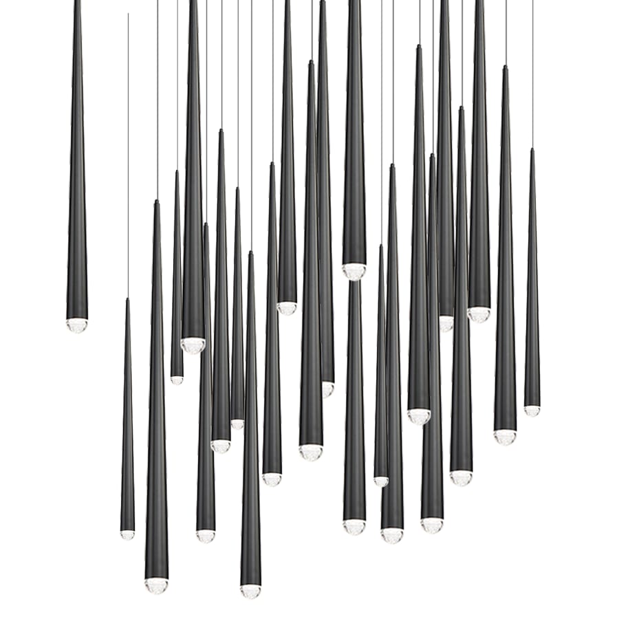 Modern Forms Cascade 25 Light 28" Wide LED Crystal Multi Light Pendant