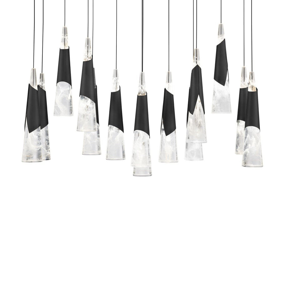 Modern Forms Kilt 14 Light 10" Wide LED Suspension Multi Light Pendant