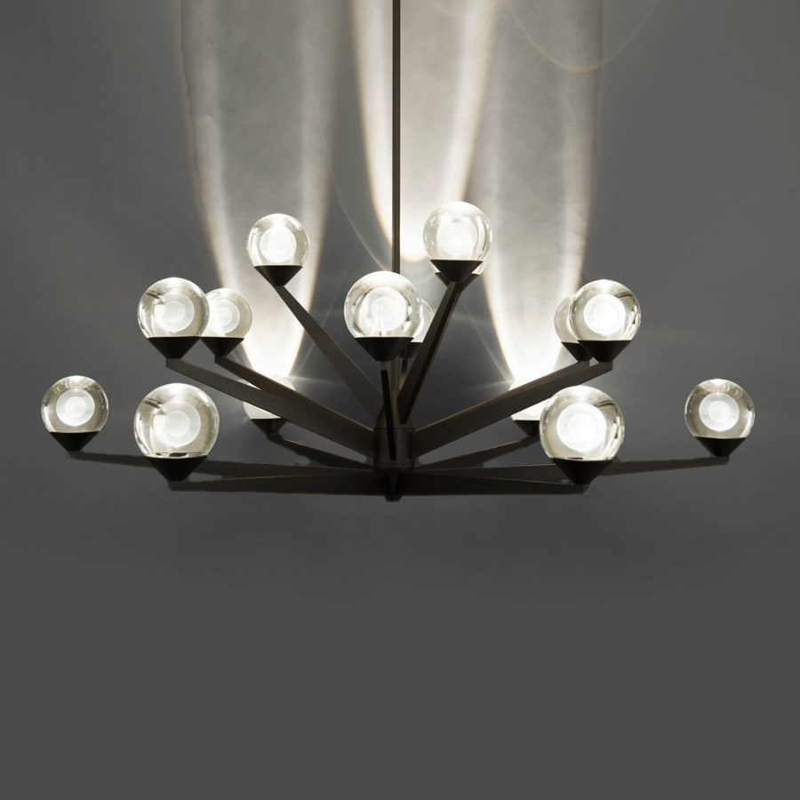 Modern Forms Double Bubble 15 Light 42" Wide LED Globe Chandelier