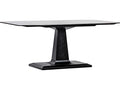 Amboss Rectangle Dining Table in Matte Black Industrial Steel