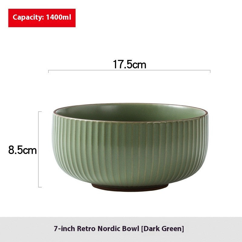 Nordique Retro Glaze Noodle Bowl