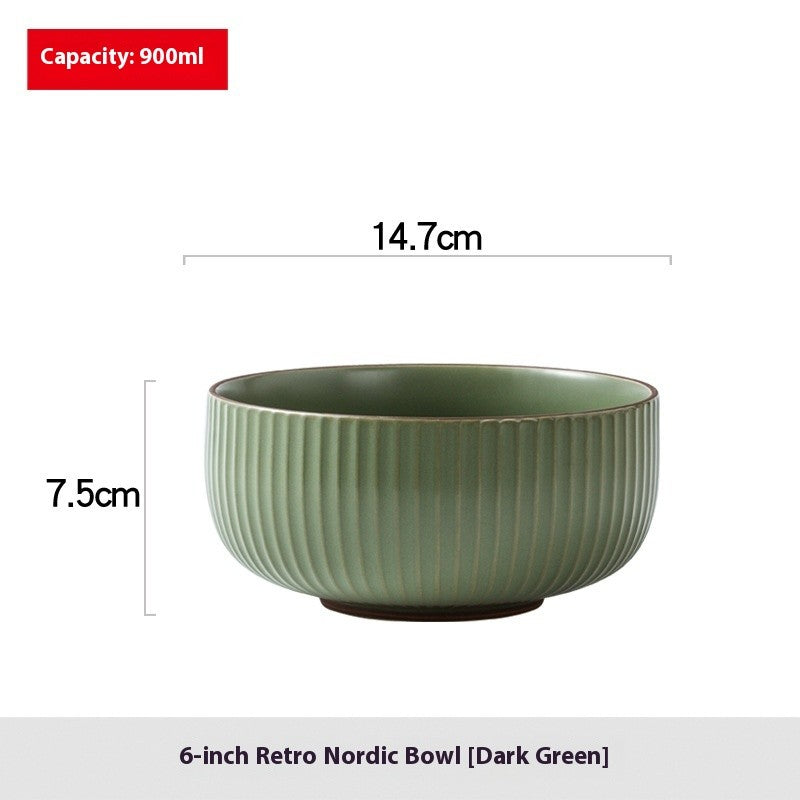 Nordique Retro Glaze Noodle Bowl