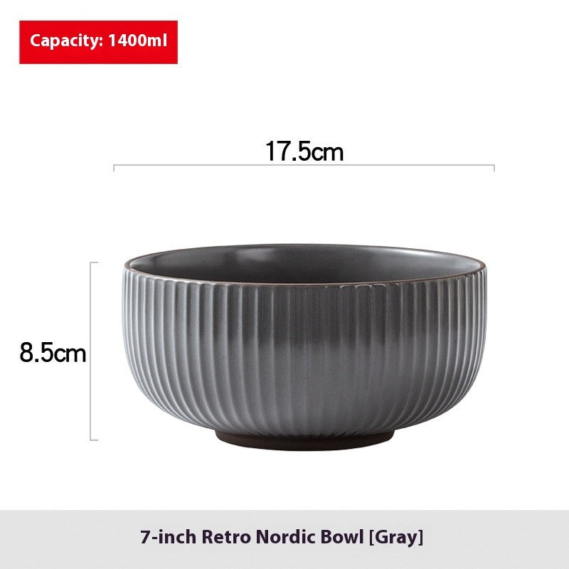 Nordique Retro Glaze Noodle Bowl