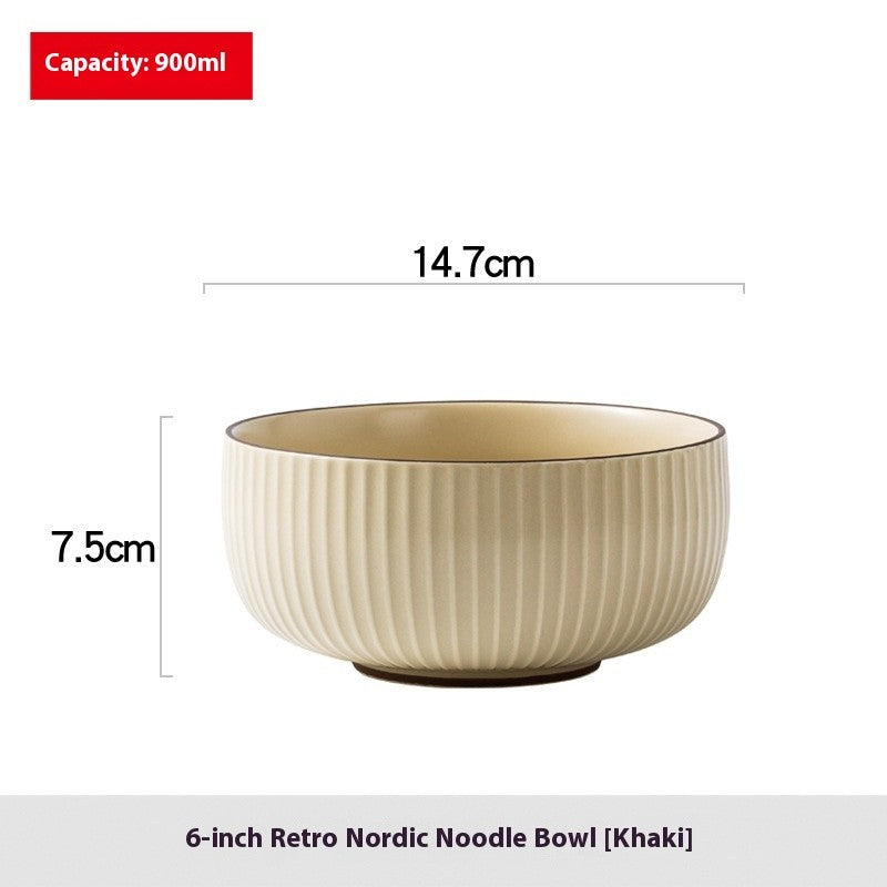 Nordique Retro Glaze Noodle Bowl