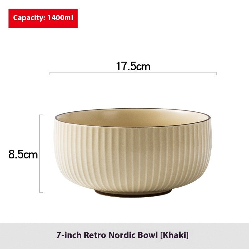 Nordique Retro Glaze Noodle Bowl