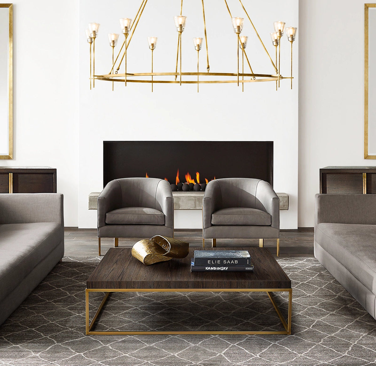Torche Round Chandelier 70", Luxury Chandelier Dining Room