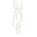 Modern Forms PD-35615-PN 3000K 79.5 Watt Magic LED Round Chandelier in Polished Nickel